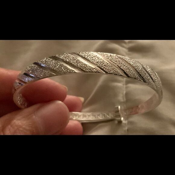 + Sterling Silver Bangle Bracelet - Picture 2 of 4